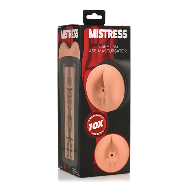 Curve Toys Mistress Vibrating Ass Masturbator - Tan - Dolls & Masturbators