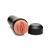 Curve Toys Mistress Vibrating Pussy Masturbator - Tan - Dolls & Masturbators