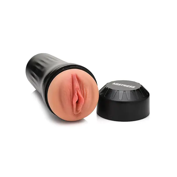 Curve Toys Mistress Vibrating Pussy Masturbator - Tan - Dolls & Masturbators