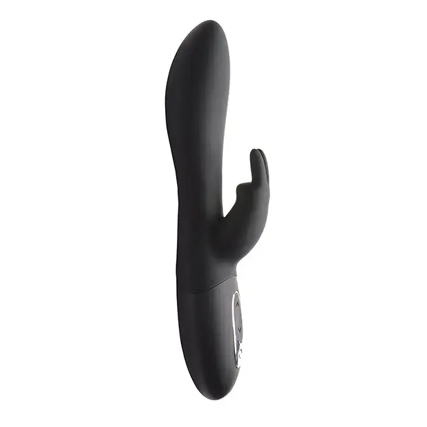 Curve Toys Power Bunnies Dizzy Rotating Vibrator w/Rotating Beads - Black - Vibrators