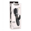 Curve Toys Power Bunnies Dizzy Rotating Vibrator w/Rotating Beads - Black - Vibrators
