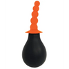 Curve Toys Rooster Tail Cleaner Rippled - Orange - Anal Products