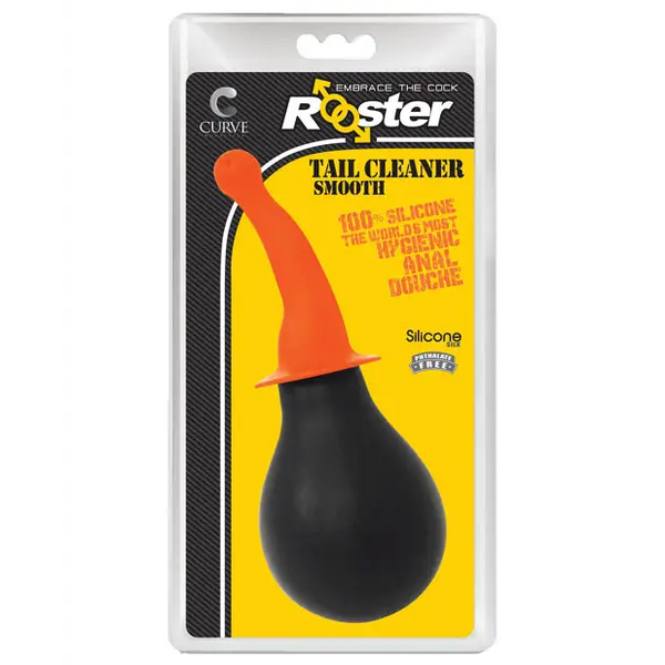 Curve Toys Rooster Tail Cleaner Smooth - Orange - Anal Products