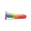 Curve Toys Simply Sweet 6.5’’ Swirl Rainbow Dildo - Dongs & Dildos