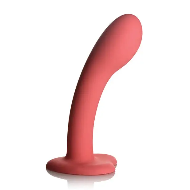 Curve Toys Simply Sweet 7’’ G Spot Silicone Dildo - Pink - Dongs & Dildos