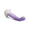 Curve Toys Simply Sweet 7’’ Slim G Spot Silicone Dildo - Purple/White - Dongs & Dildos