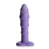 Curve Toys Simply Sweet 7’’ Swirl Silicone Dildo - Purple - Dongs & Dildos
