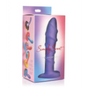 Curve Toys Simply Sweet 7’’ Swirl Silicone Dildo - Purple - Dongs & Dildos