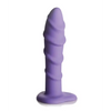 Curve Toys Simply Sweet 7’’ Swirl Silicone Dildo - Purple - Dongs & Dildos