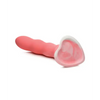 Curve Toys Simply Sweet 7’’ Wavy Silicone Dildo - Pink/White - Dongs & Dildos