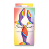 Curve Toys Simply Sweet Rainbow Silicone Butt Plug Set - Anal Products