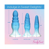 Curve Toys Simply Sweet Silicone Butt Plug Set - Blue - Anal Products