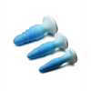 Curve Toys Simply Sweet Silicone Butt Plug Set - Blue - Anal Products