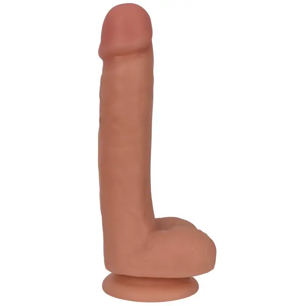 Curve Toys Thinz 7’’ Slim Dong w/Balls - Vanilla - Dongs & Dildos