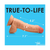 Curve Toys Thinz 7’’ Uncut Dildo w/Balls - Light