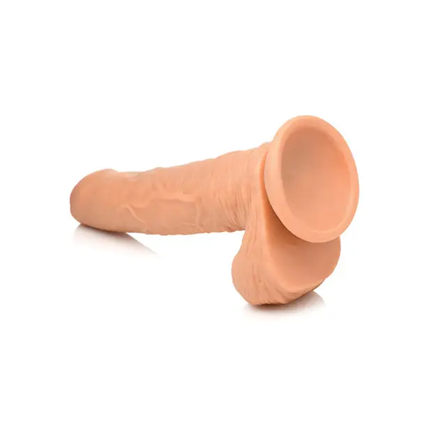 Curve Toys Thinz 8’’ Uncut Dildo w/Balls - Light