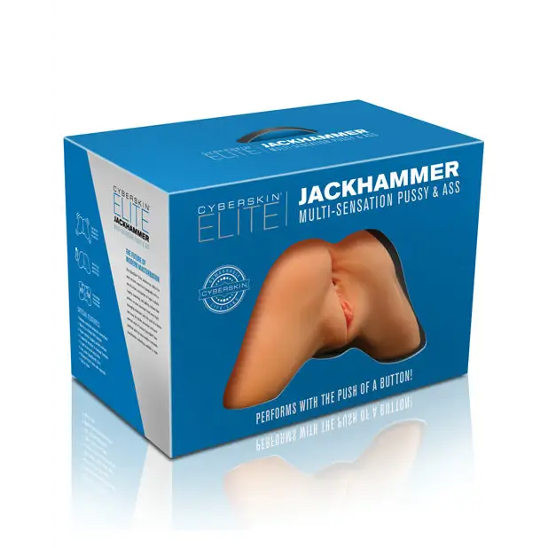 CyberSkin Elite Jackhammer Pussy & Ass - Light - Dolls & Masturbators