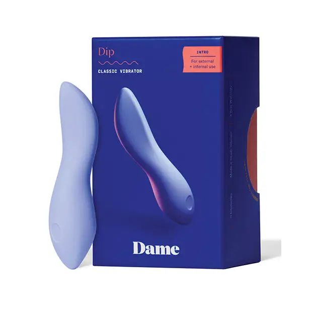 Dame Dip Classic Vibrator - Periwinkle - Vibrators