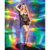 Darque Cupless Underwire Halter Chemise w/Boning Black SM - Lingerie - Hanging