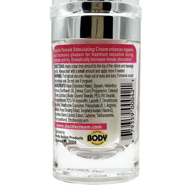 Dazzle Female Stimulating Cream.5 oz - Sexual Enhancers