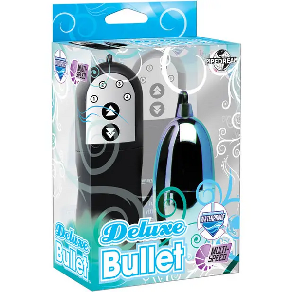 Deluxe Bullet Waterproof Vibe - Mutli-speed Blue - Stimulators