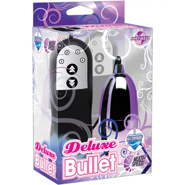 Deluxe Bullet Waterproof Vibe - Mutli-speed Purple - Stimulators