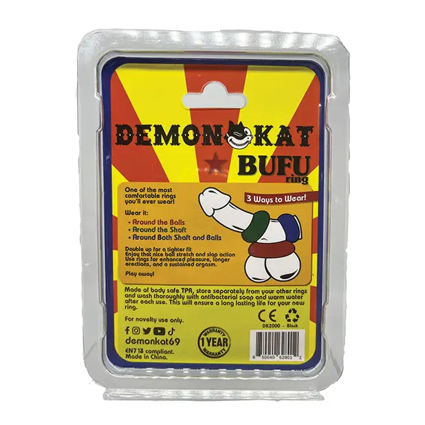Demon Kat BuFu Ring - Black - Penis Enhancement