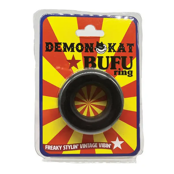 Demon Kat BuFu Ring - Black - Penis Enhancement