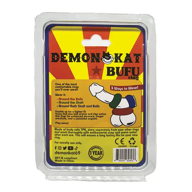 Demon Kat BuFu Ring - Orange - Penis Enhancement