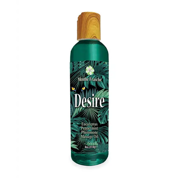 Desire Pheromone Massage Oil - 4 oz Eucalyptus/Peppermint