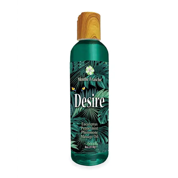 Desire Pheromone Massage Oil - 4 oz Eucalyptus/Peppermint