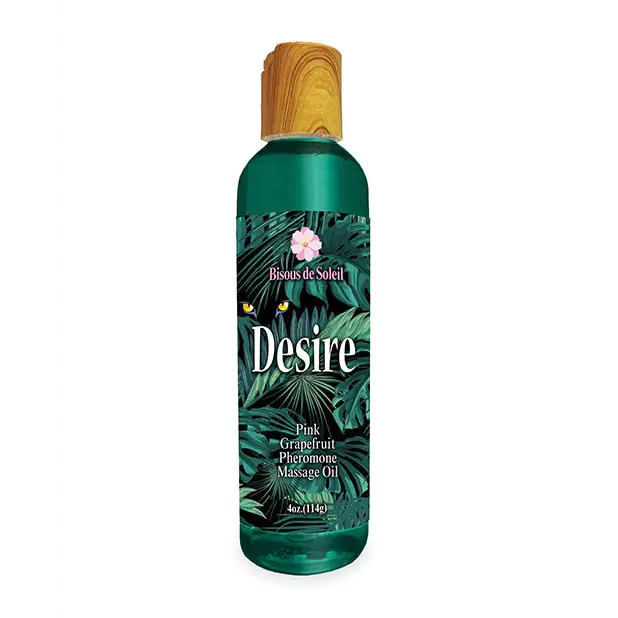 Desire Pheromone Massage Oil - 4 oz Pink Grapefruit