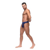 Diamond Mesh Bong Thong Blue L/XL - Lingerie - Packaged