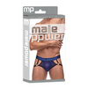 Diamond Mesh Jock Ring Blue L/XL - Lingerie - Packaged