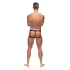 Diamond Mesh Jock Ring Blue L/XL - Lingerie - Packaged