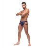 Diamond Mesh Jock Ring Blue S/M - Lingerie - Packaged