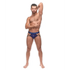 Diamond Mesh Jock Ring Blue S/M - Lingerie - Packaged