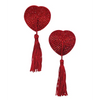 Diamond Reuseable Tassel Pasties - Red O/S - Lingerie - Packaged