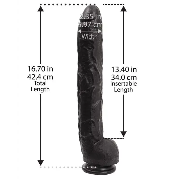 Dick Rambone Cock - Black - Dongs & Dildos