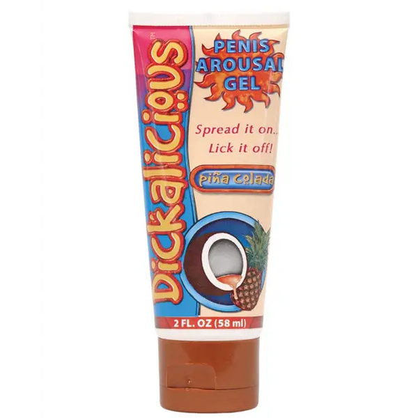 Dickalicious Penis Arousal Gel 2 oz - Pina Colada - Sexual Enhancers