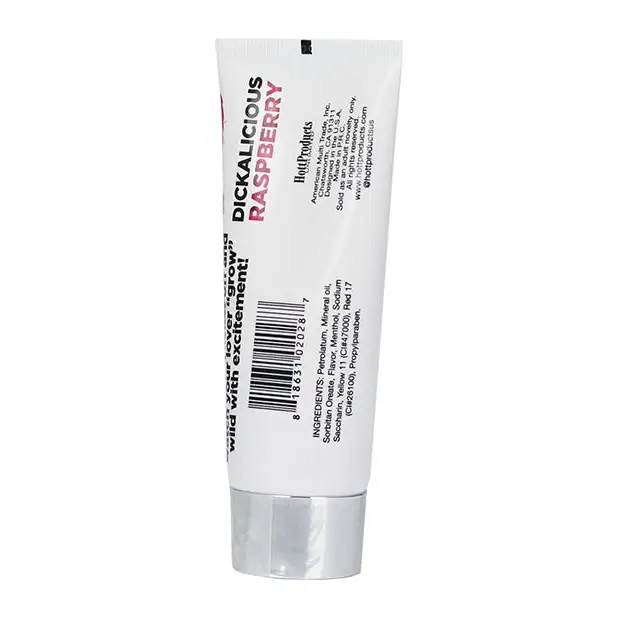 Dickalicious Penis Arousal Gel 2 oz - Raspberry - Sexual Enhancers