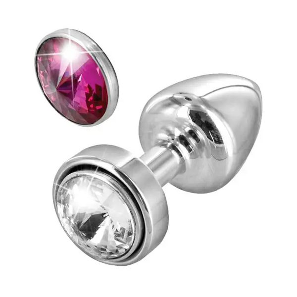 Diogol Anni Magnetic Stone - 25 mm Clear/Red - Anal Products