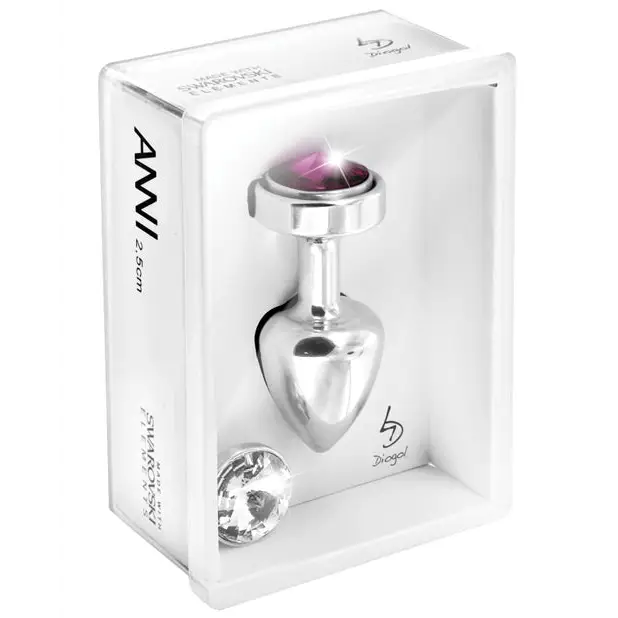 Diogol Anni Magnetic Stone - 25 mm Clear/Red - Anal Products