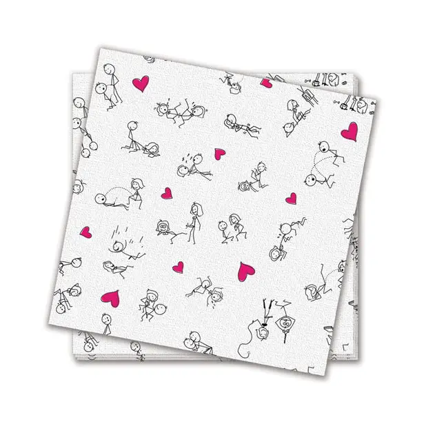 Dirty Dishes Position Napkins - Bag of 8 - Bachelorette & Party Supplies