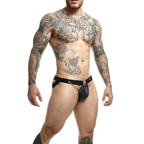Dngeon Chain Jockstrap Midnight O/S - Lingerie - Packaged