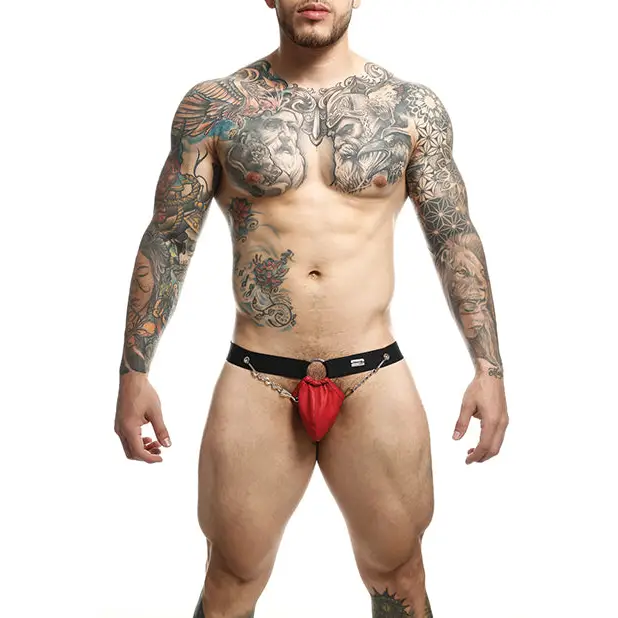 Dngeon Chain Jockstrap Red O/S - Lingerie - Packaged