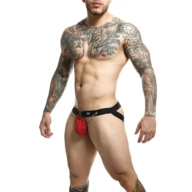 Dngeon Chain Jockstrap Red O/S - Lingerie - Packaged