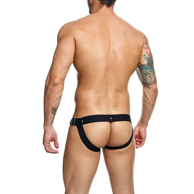 Dngeon Snap Jockstrap Black O/S - Lingerie - Packaged