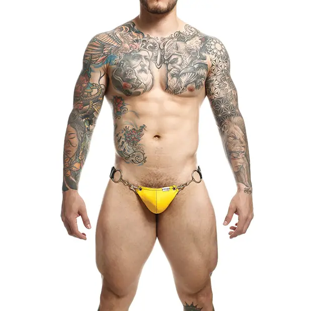 Dngeon Snap Jockstrap Yellow O/S - Lingerie - Packaged