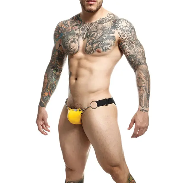 Dngeon Snap Jockstrap Yellow O/S - Lingerie - Packaged